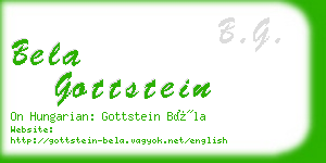 bela gottstein business card